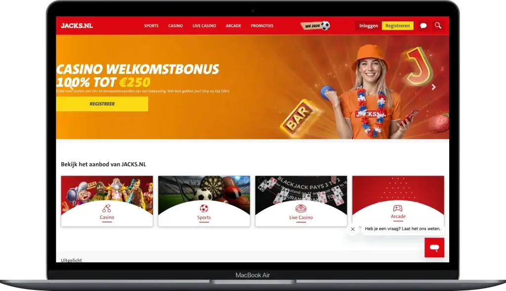 Jacks.nl - casino zonder Cruks